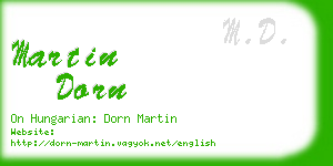 martin dorn business card